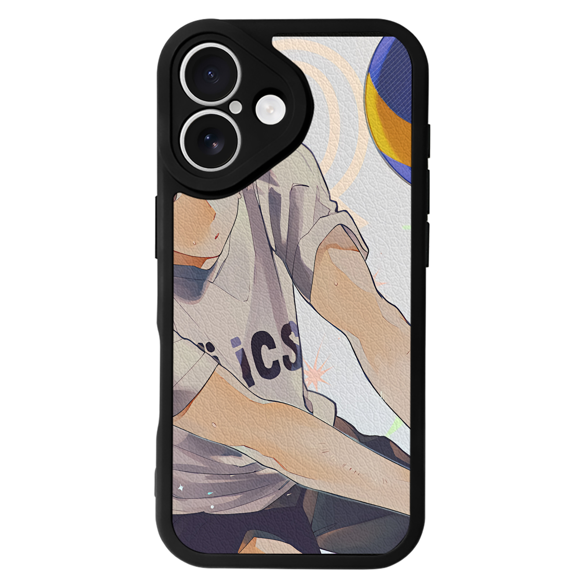 （画像用） ハイキュー!! Haikyu!! 【iPhone 16シリーズ対応】シリコンスマホケース（レザー調） 材質：シリコン
